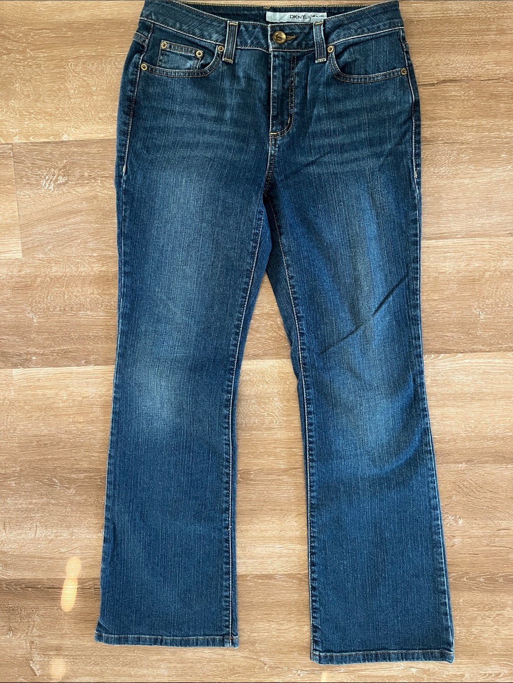 DKNY Women's Dark Blue Flare Jeans